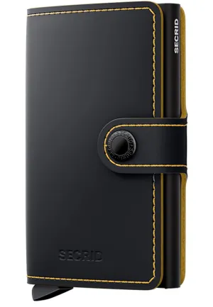 Secrid Miniwallet Matte Black Ochre