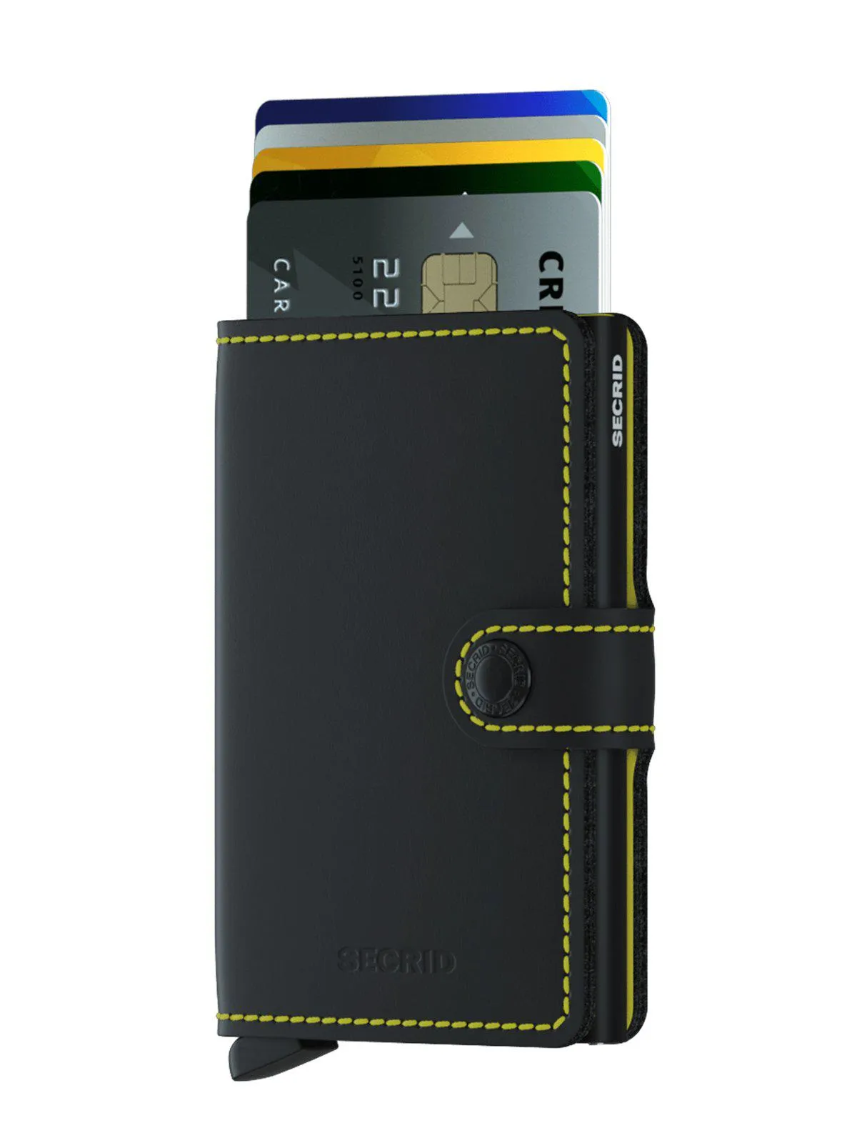 Secrid Miniwallet Matte Black Yellow