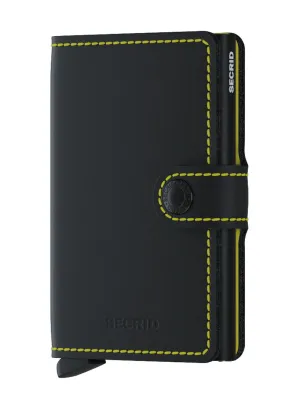 Secrid Miniwallet Matte Black Yellow