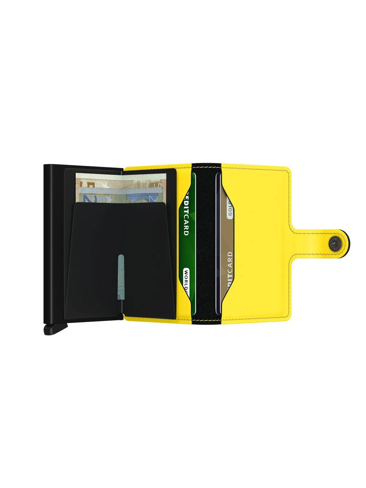 Secrid Miniwallet Matte Black Yellow