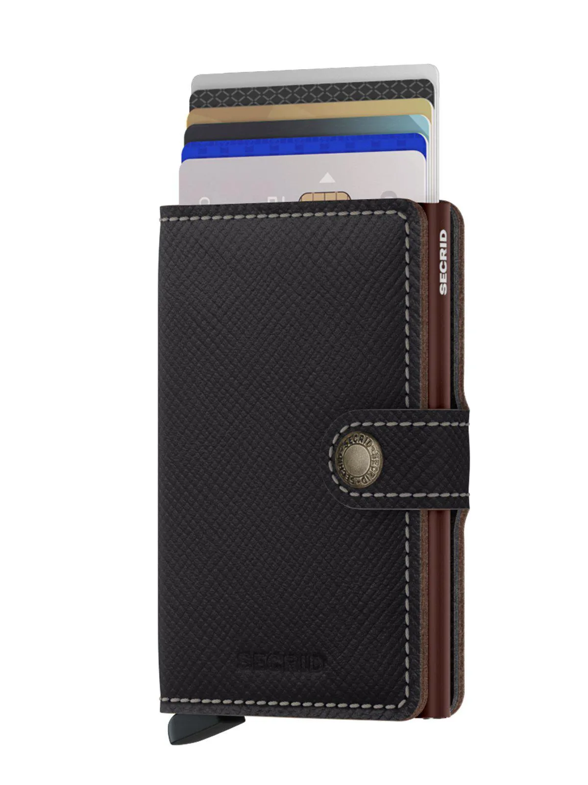Secrid Miniwallet Saffiano Brown