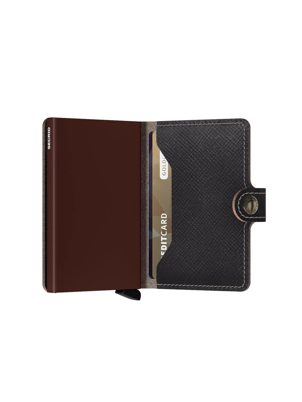 Secrid Miniwallet Saffiano Brown