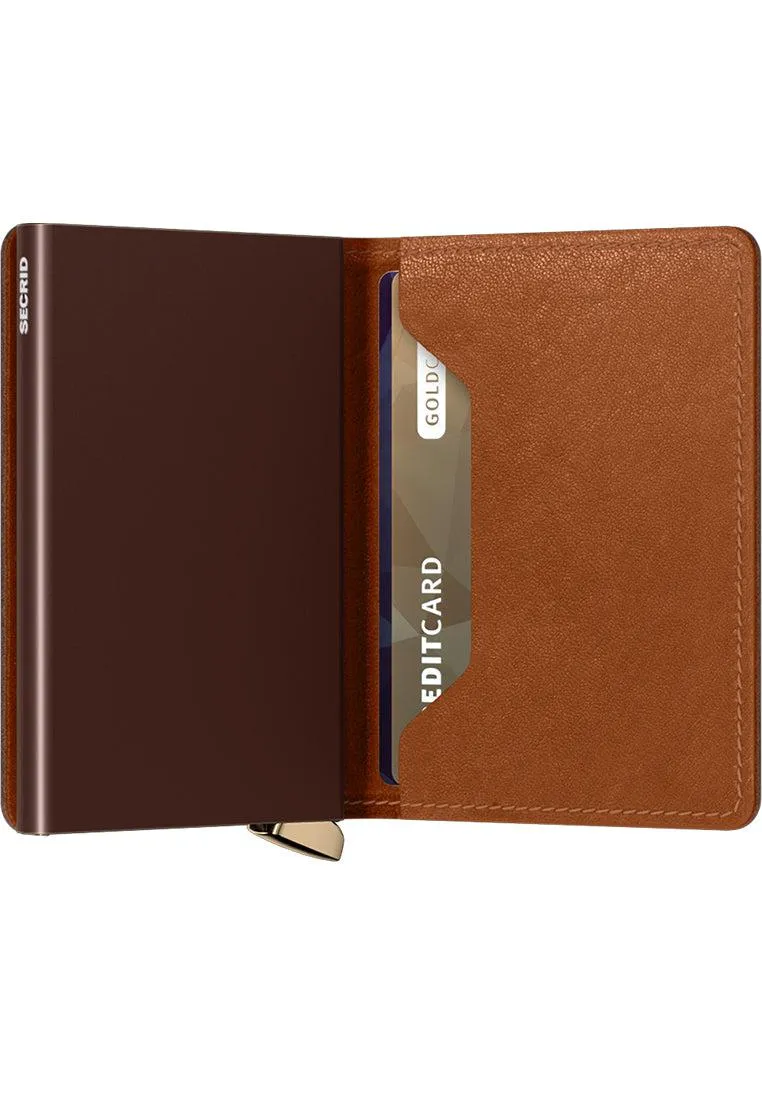 Secrid Premium Edition Slimwallet Emboss Lines Cognac
