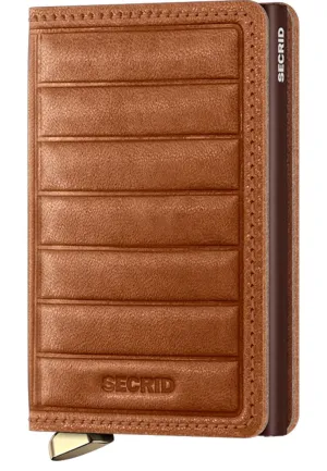Secrid Premium Edition Slimwallet Emboss Lines Cognac