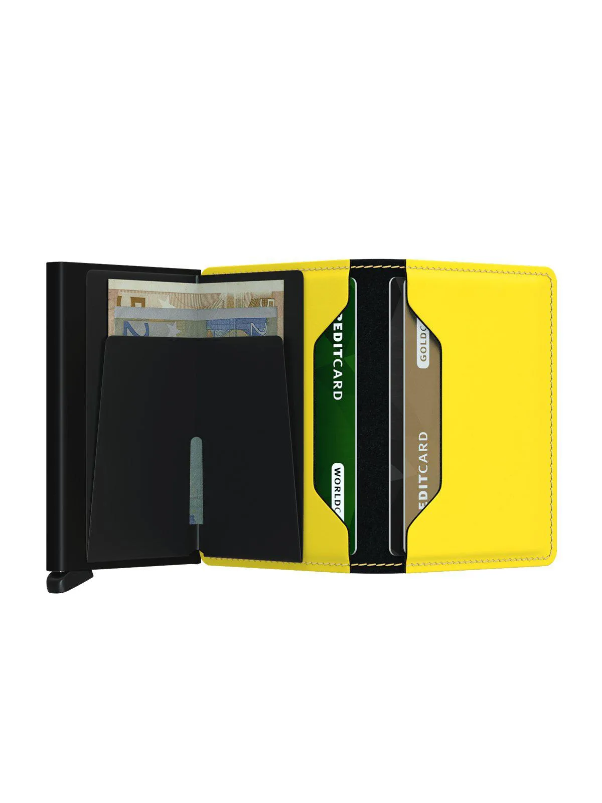 Secrid Slimwallet Matte Black Yellow