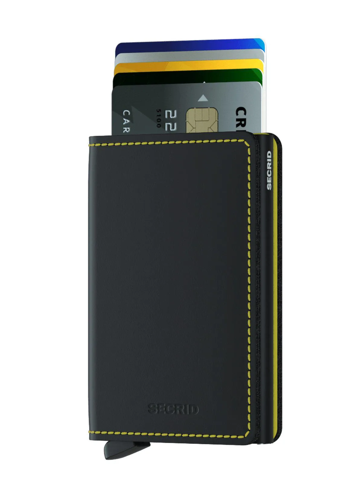 Secrid Slimwallet Matte Black Yellow