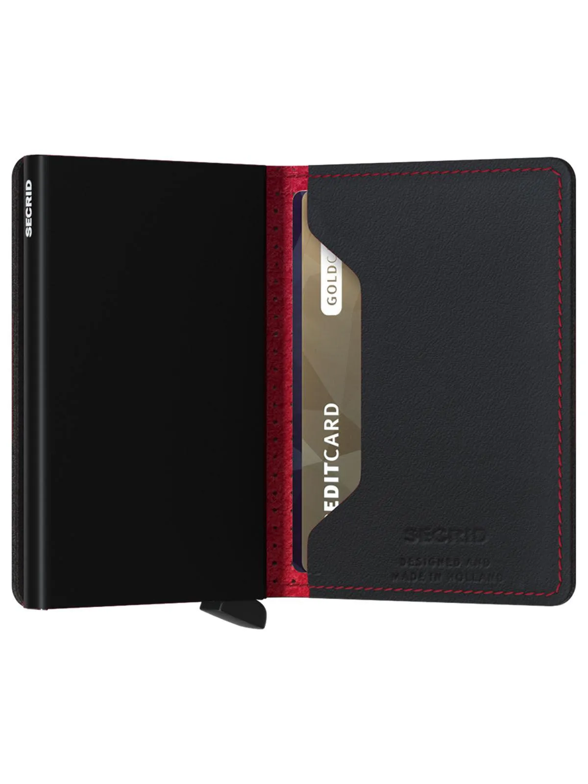 Secrid Slimwallet Perforated Black Red