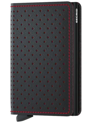Secrid Slimwallet Perforated Black Red