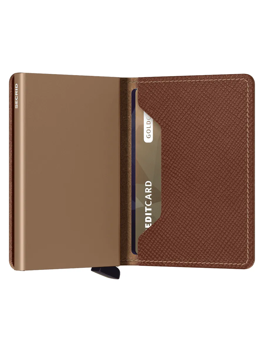 Secrid Slimwallet Saffiano Caramel