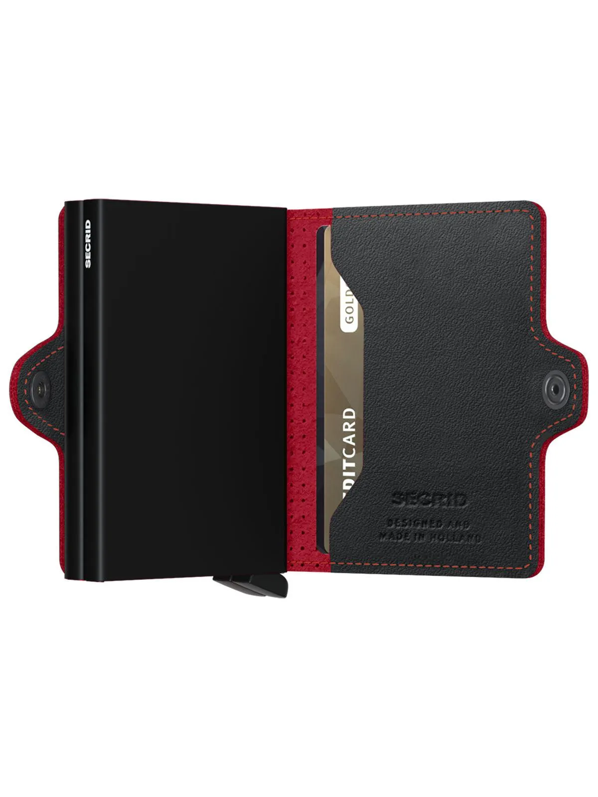 Secrid Twinwallet Perforated Black Red