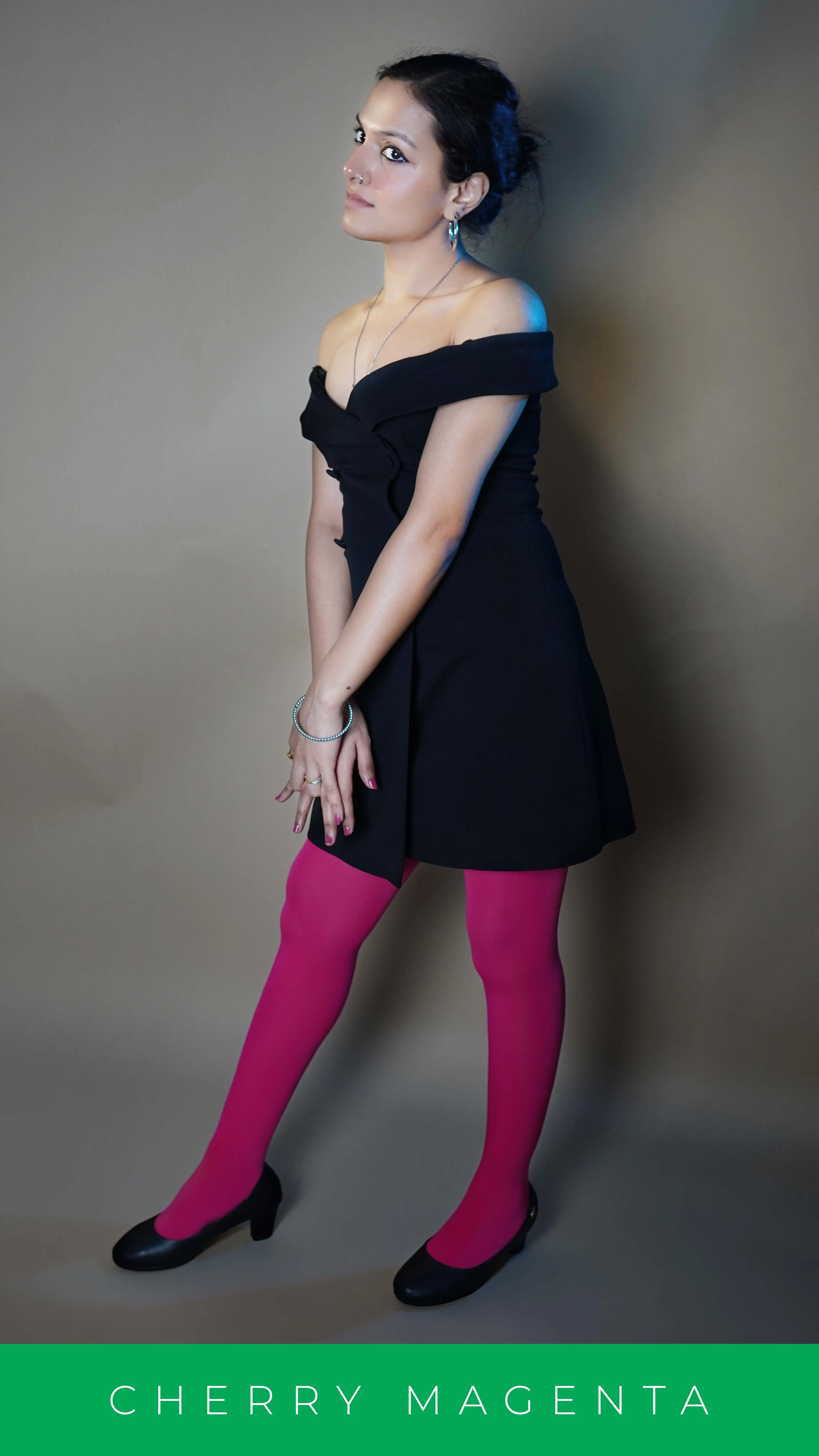 Semi Opaque Tear Proof Hot Pink Stockings