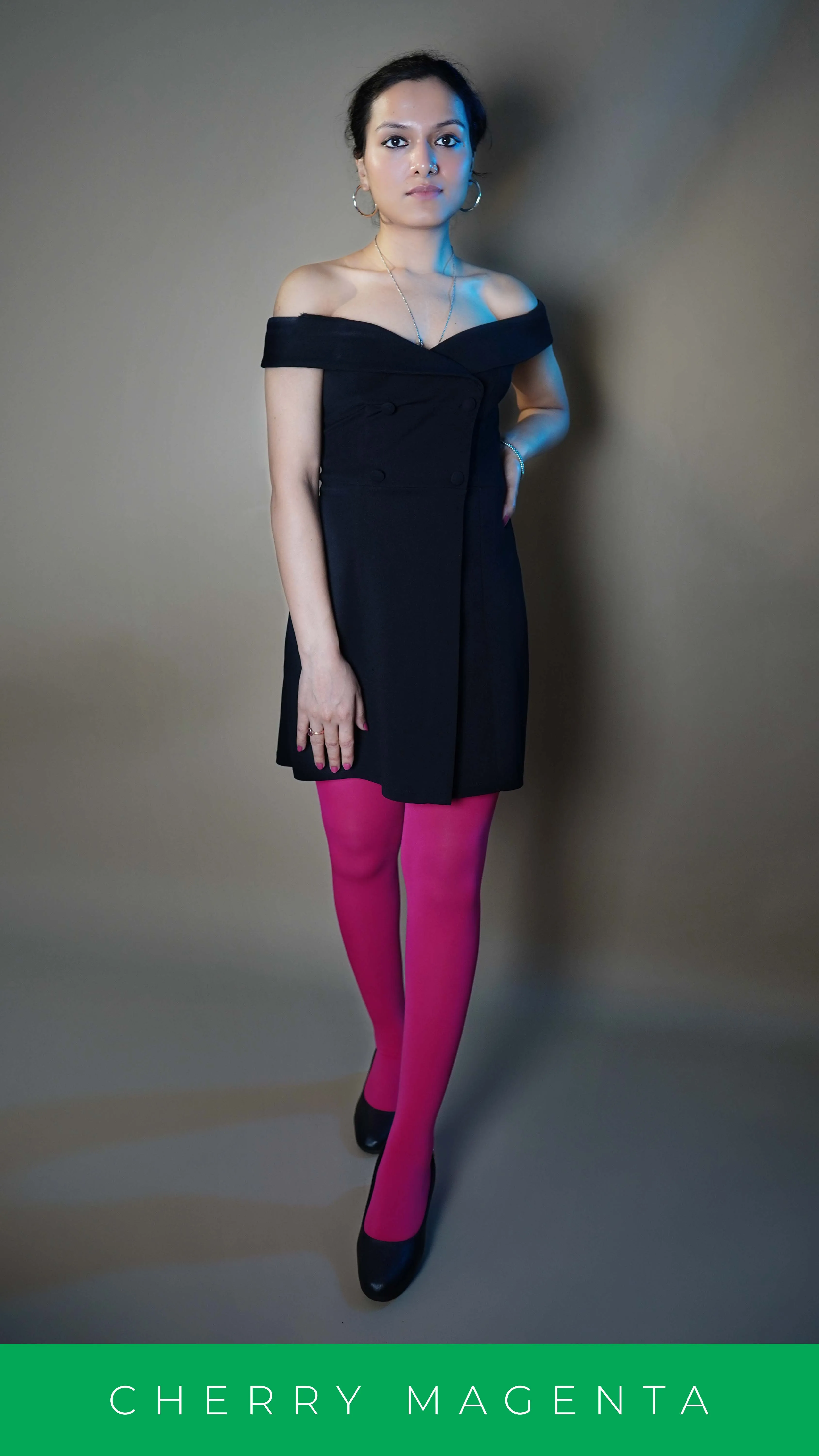 Semi Opaque Tear Proof Hot Pink Stockings