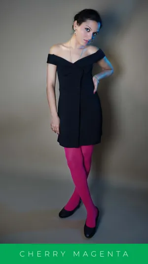 Semi Opaque Tear Proof Hot Pink Stockings