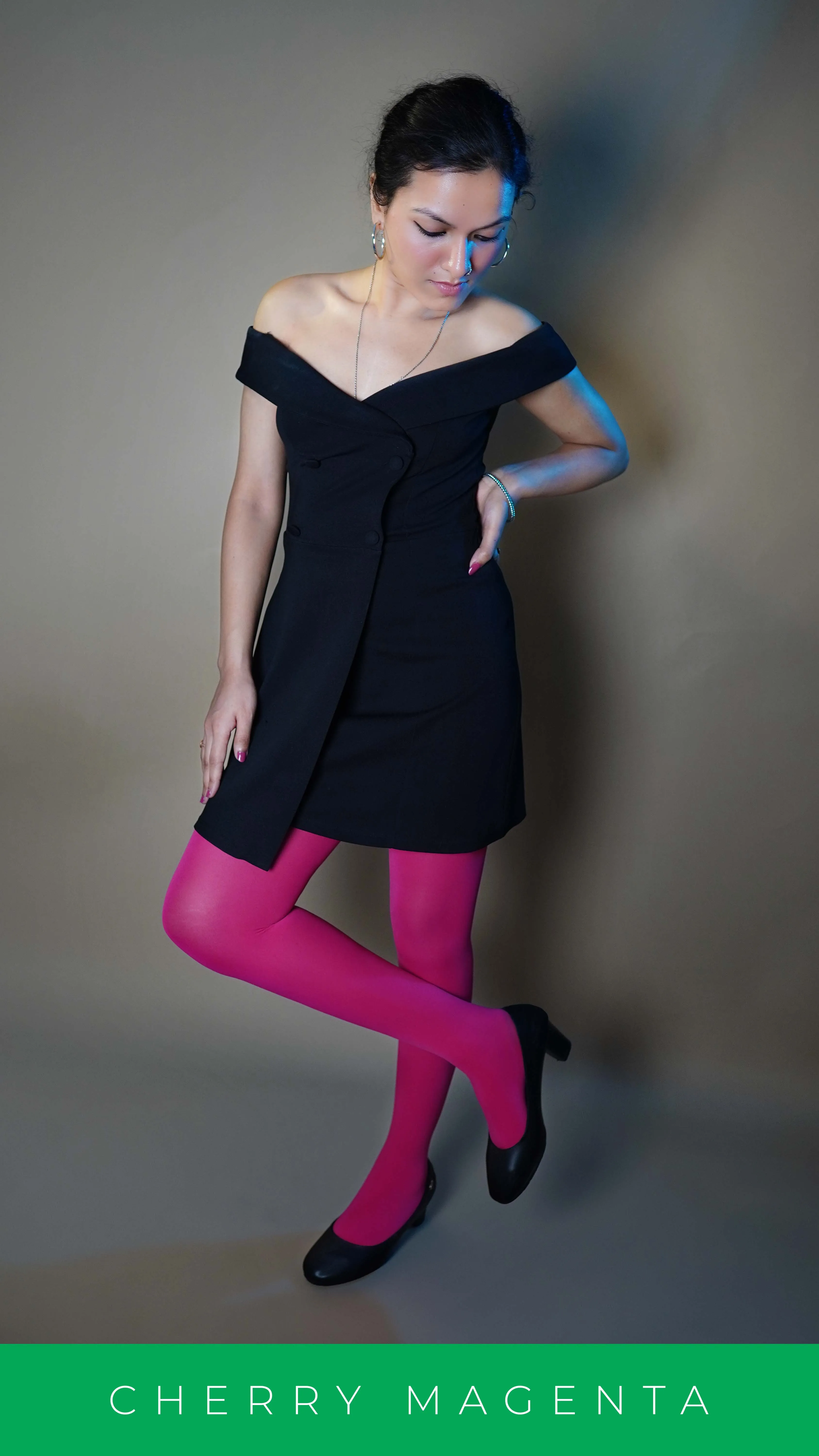 Semi Opaque Tear Proof Hot Pink Stockings