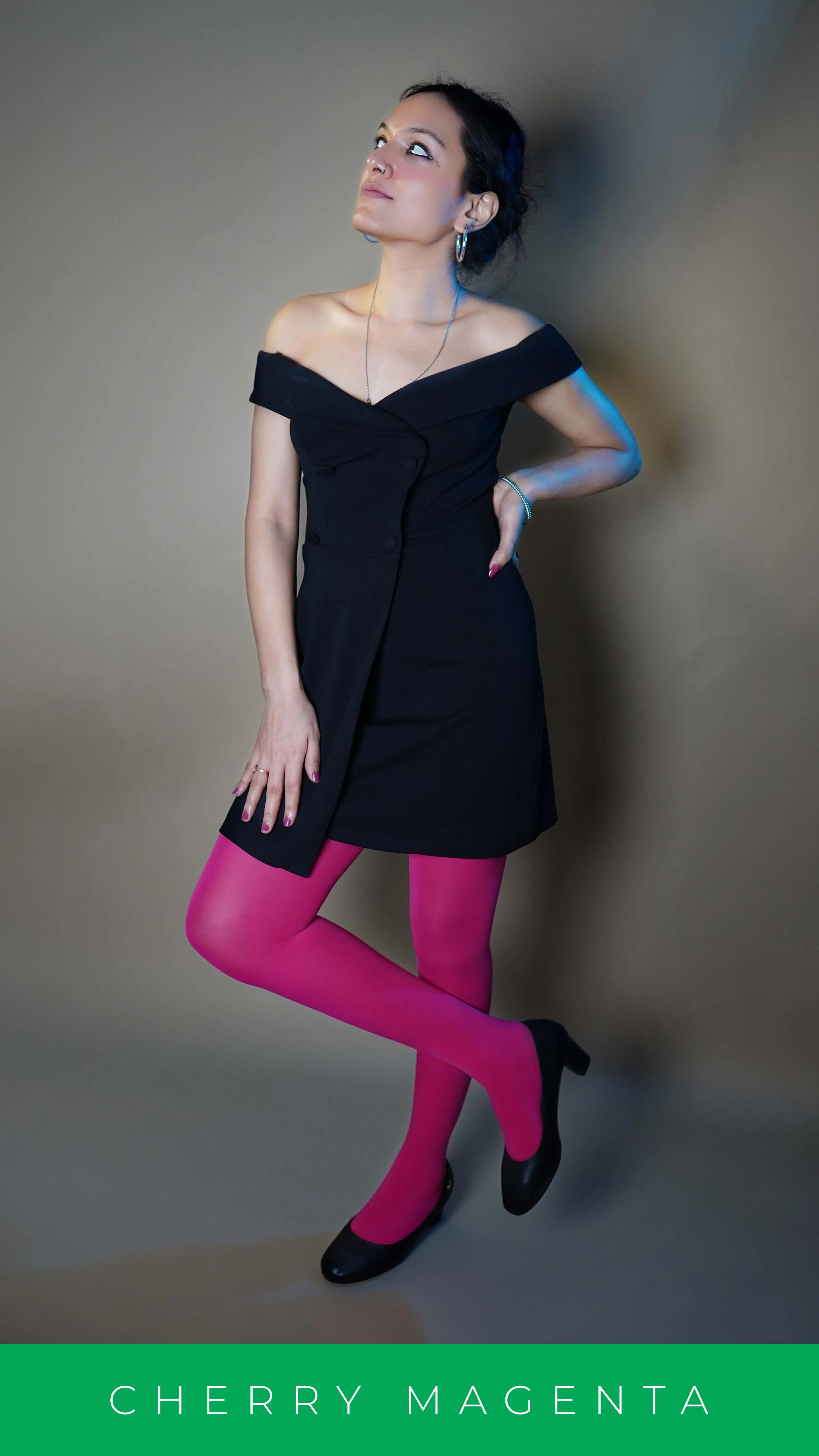 Semi Opaque Tear Proof Hot Pink Stockings