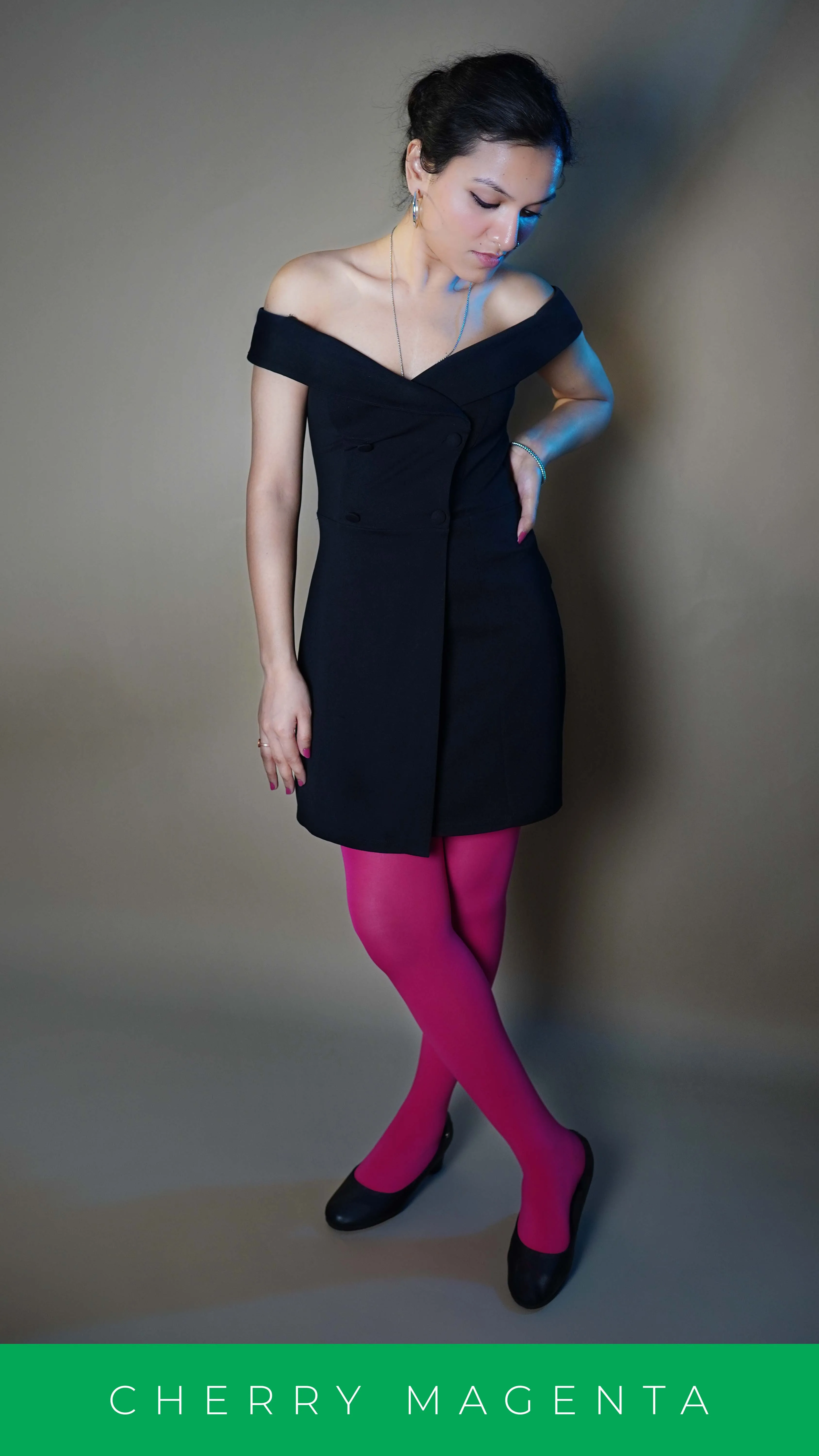 Semi Opaque Tear Proof Hot Pink Stockings