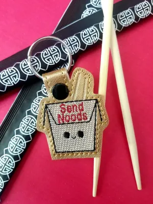 Send Noods 4x4 snap tab machine embroidery design DIGITAL DOWNLOAD
