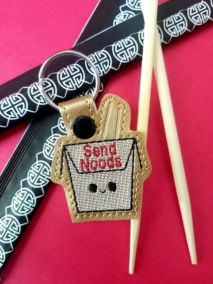 Send Noods 4x4 snap tab machine embroidery design DIGITAL DOWNLOAD