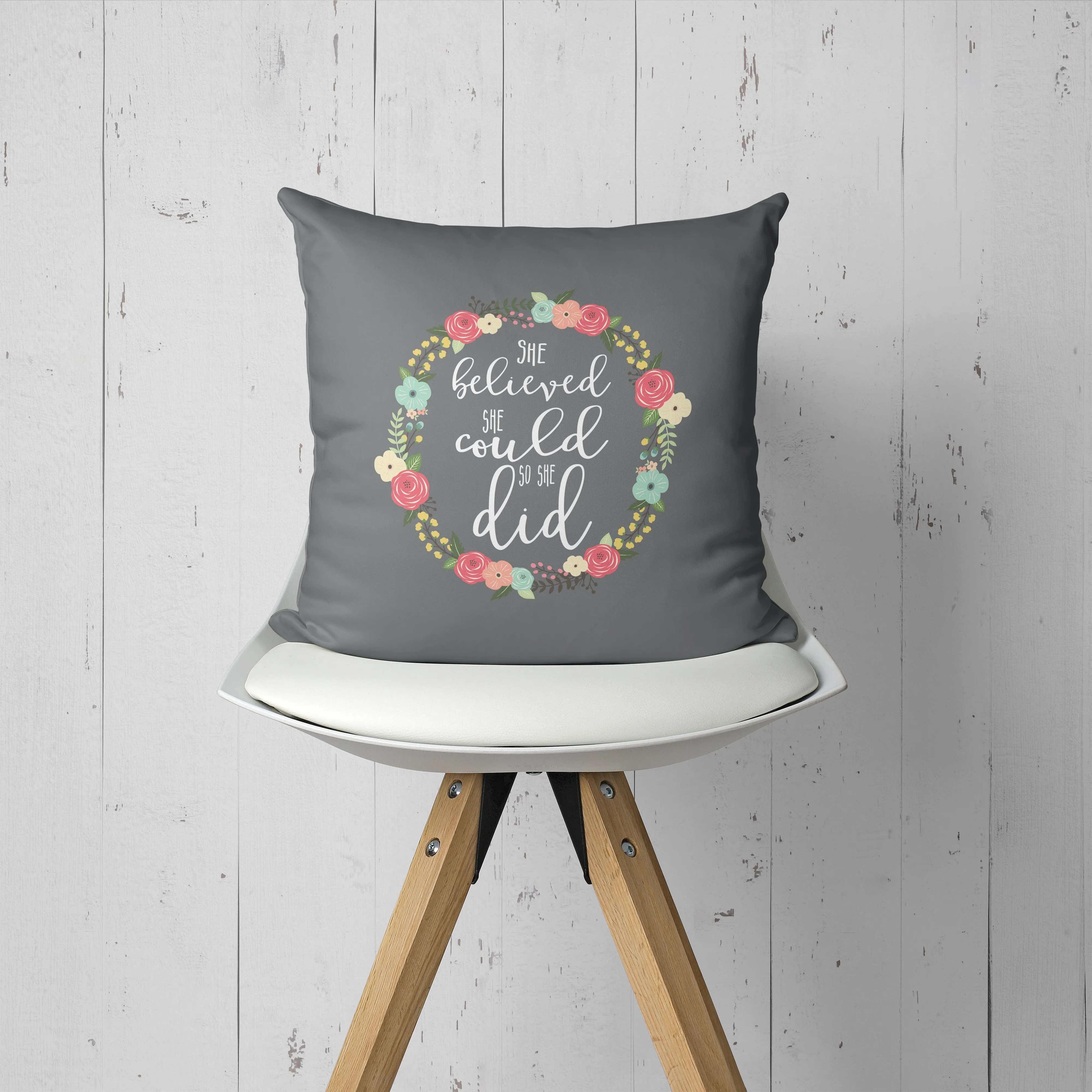 She Believed She Could So She Did Pillow