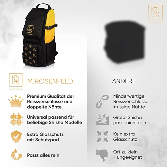 Shisha Rucksack mit 13 Fächern