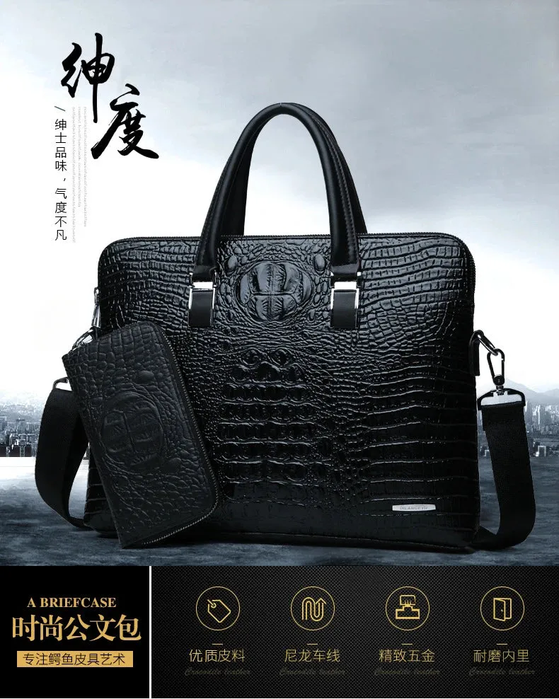 Shoulder Side Bag for Men Briefcase Men Laptop Bag Handbags for Men Portafolio Crossbody Bags Leather Briefcase винтажная сумка