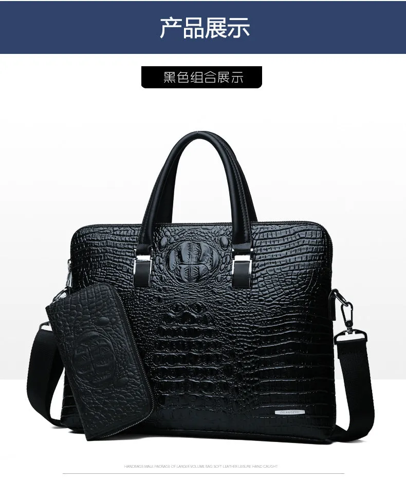 Shoulder Side Bag for Men Briefcase Men Laptop Bag Handbags for Men Portafolio Crossbody Bags Leather Briefcase винтажная сумка