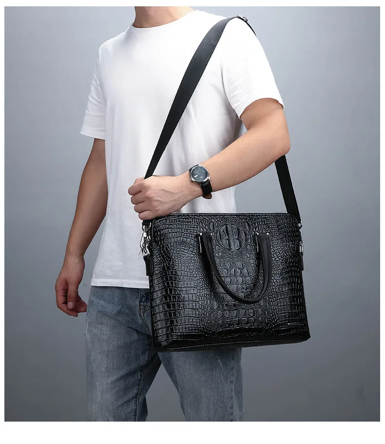 Shoulder Side Bag for Men Briefcase Men Laptop Bag Handbags for Men Portafolio Crossbody Bags Leather Briefcase винтажная сумка