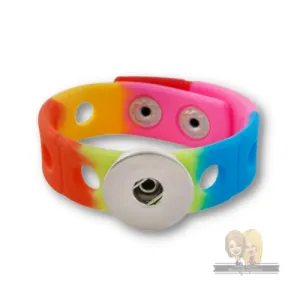 Silicone Snap Bracelet and Charms