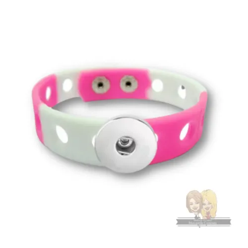 Silicone Snap Bracelet and Charms