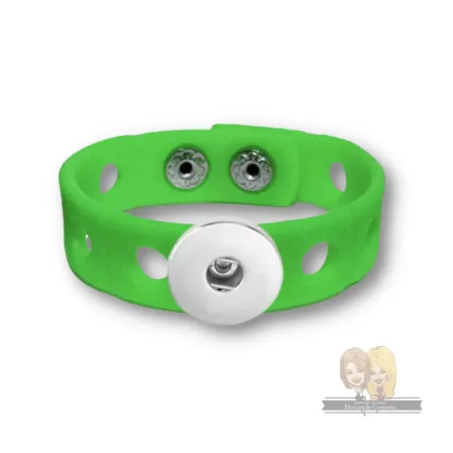 Silicone Snap Bracelet and Charms