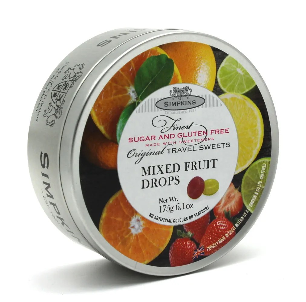 Simpkins Sugar & Gluten Free Mixed Fruit Drops