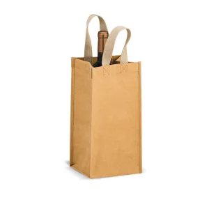 Single Wine Bottle Washable Kraft Paper Tote Bag - Tornado