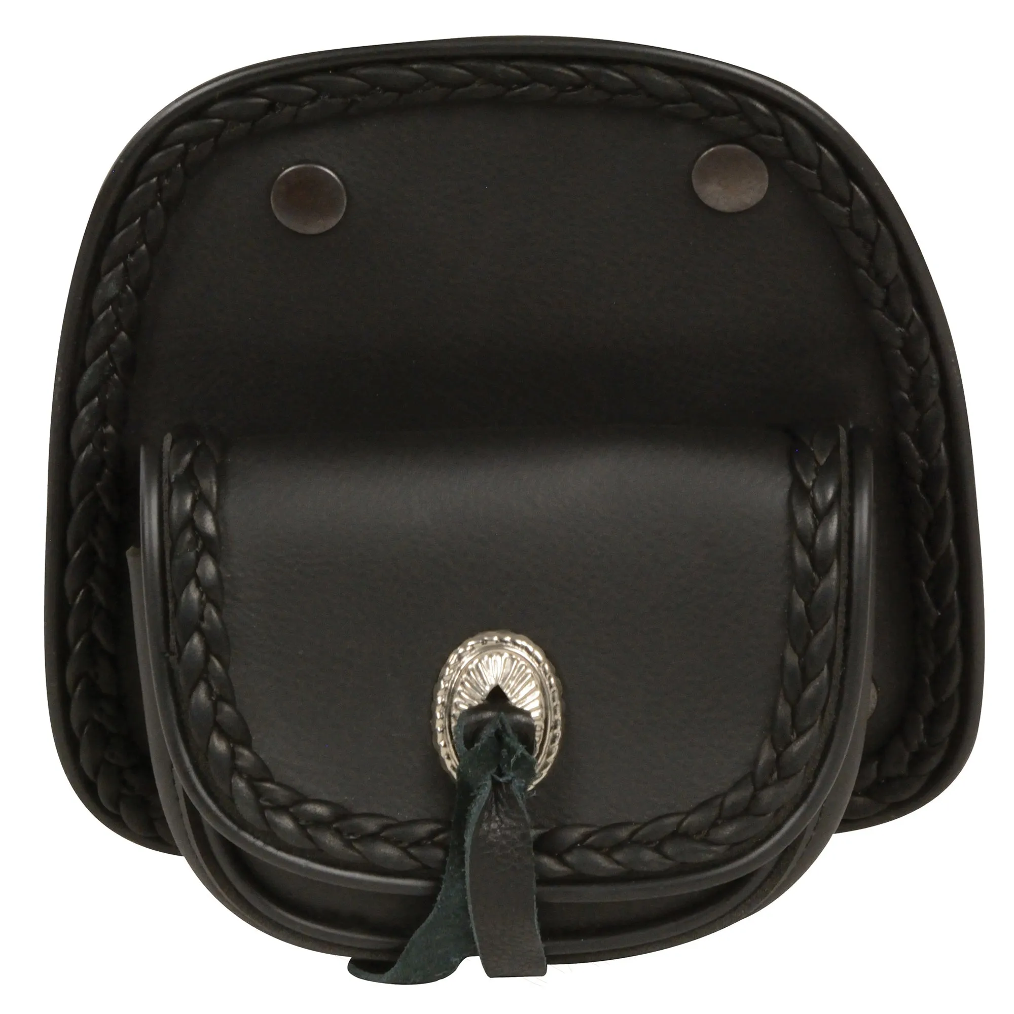 Small Braided Handle Bar Snap Storage Pocket (7X4X1.5)