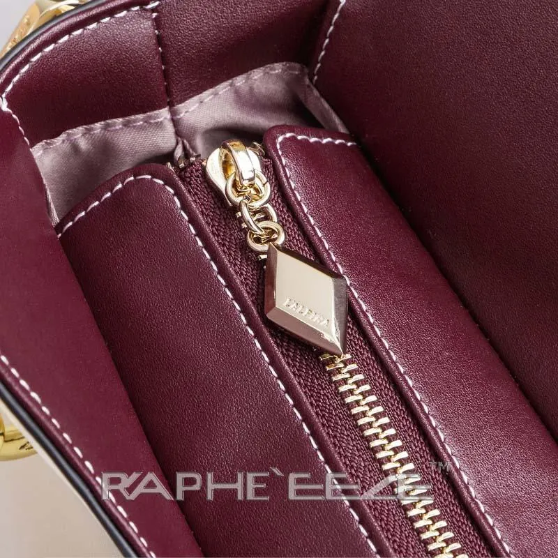 Small Elegant & Stylish Tote Handbag for Woman - Wine Red