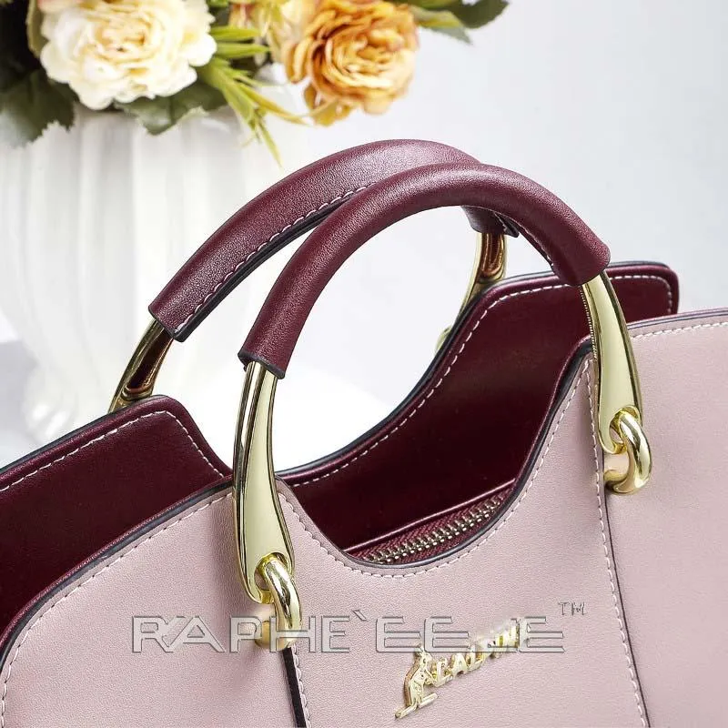 Small Elegant & Stylish Tote Handbag for Woman - Wine Red