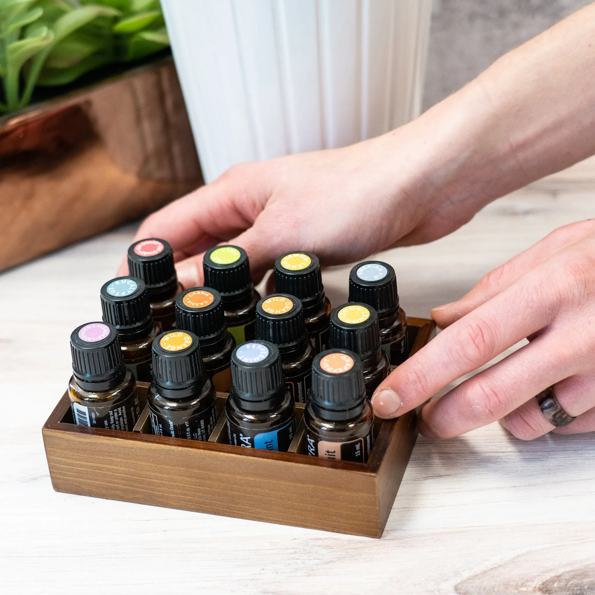 Small Essential Oil Wood Tray