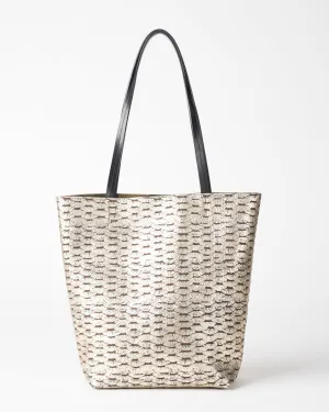 small essential tote - silver leaf