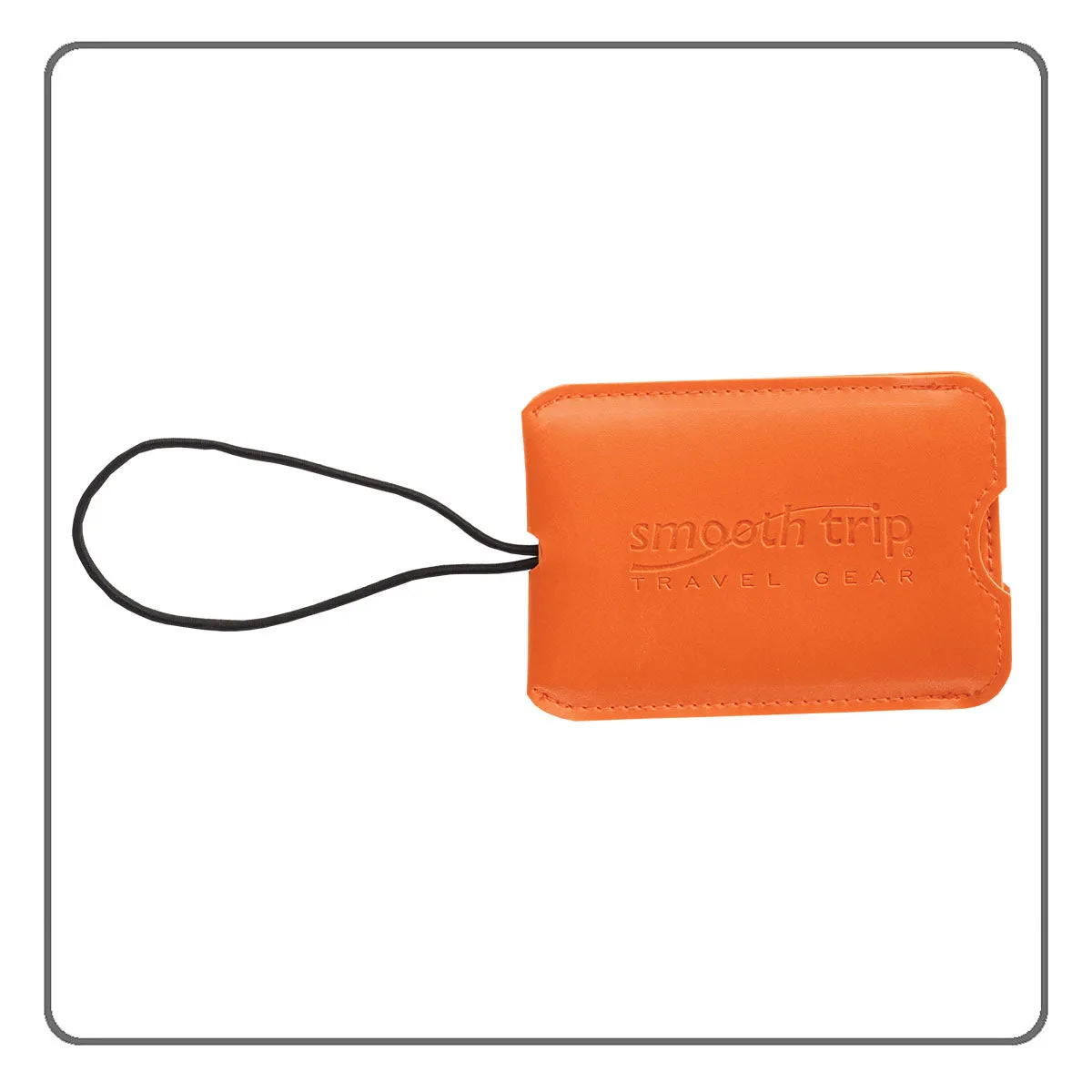 Smooth Trip Slide ID Luggage Tag - Orange