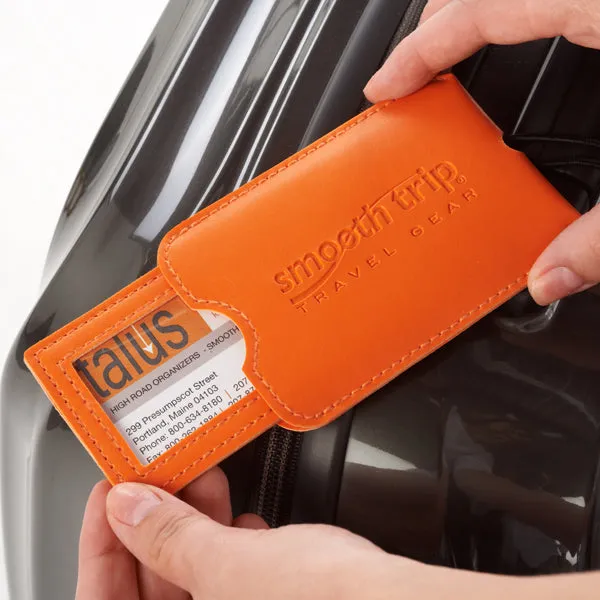 Smooth Trip Slide ID Luggage Tag - Orange
