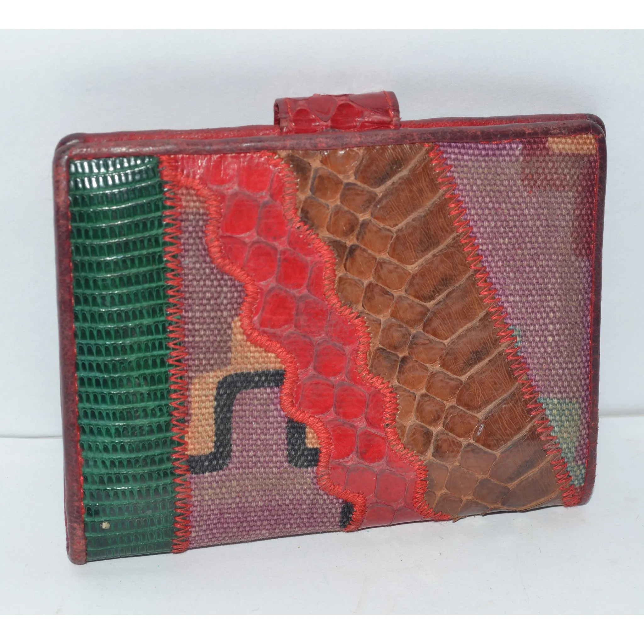 Snakeskin Patch Wallet By Sharif