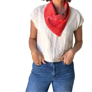 Snap Bandana - Linen Backing