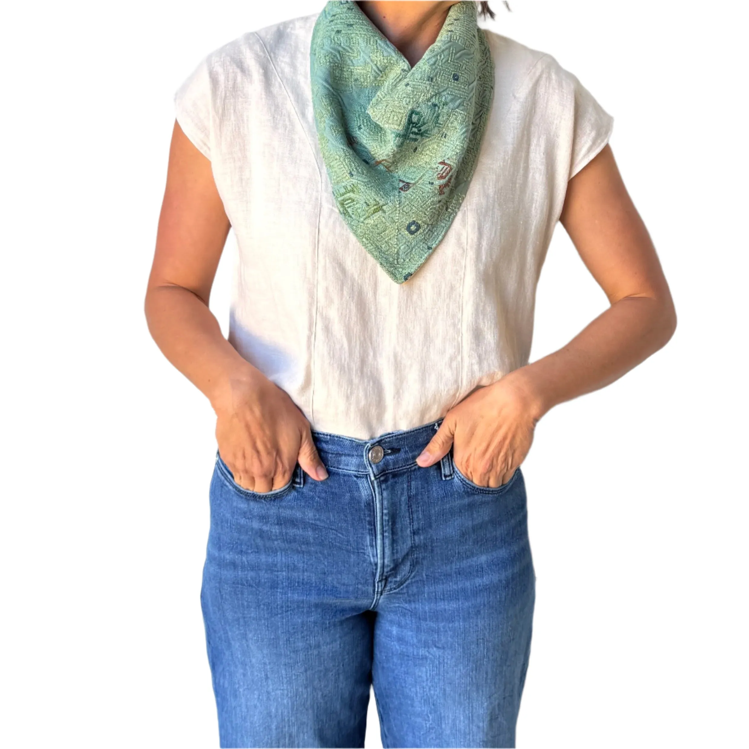 Snap Bandana - Linen Backing