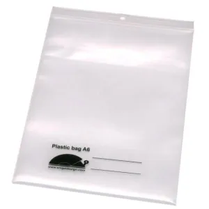 Snigel Plastpåse A6 med ziplock - 10 pack - 15 x 8 cm