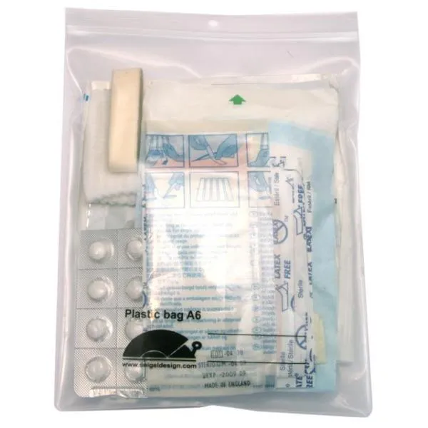Snigel Plastpåse A6 med ziplock - 10 pack - 15 x 8 cm