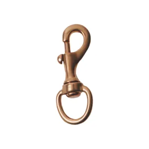 Solid Brass Round Eye Snap 1 1/4"