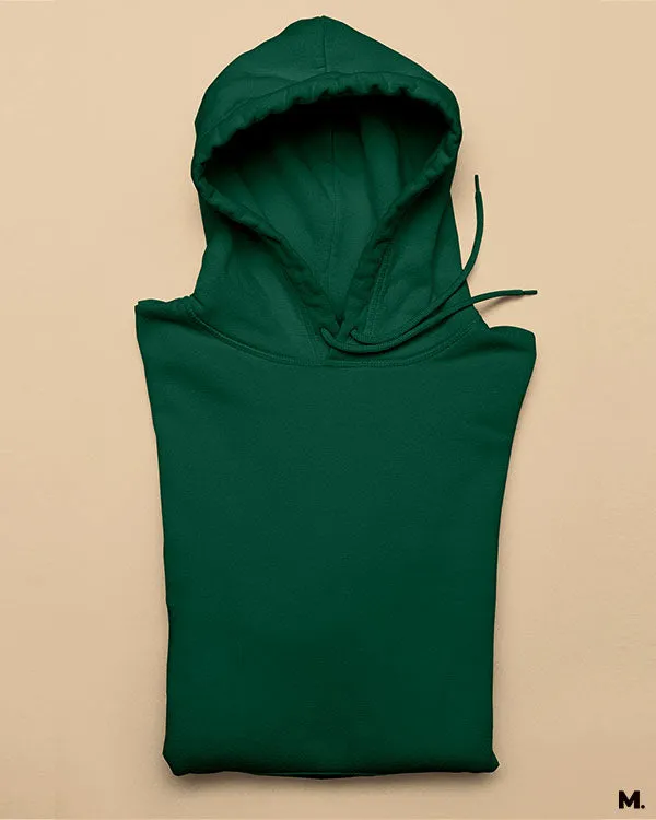 Solid olive green hooded sweatshirt