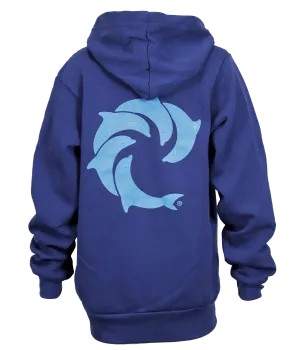 Solid Youth Zip Hooded Sweatshirt