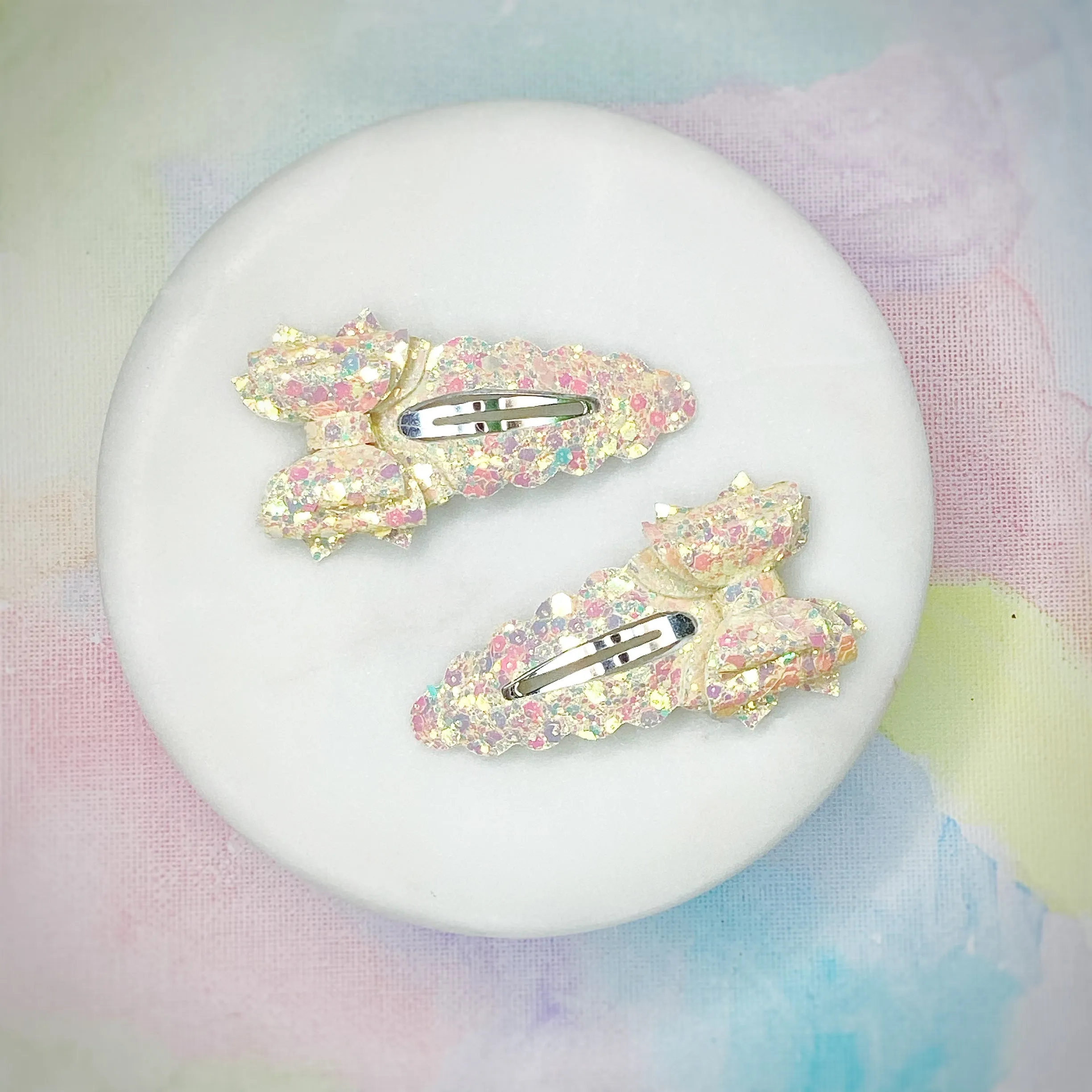 Sparkle Snap Clip Duos- Multiple Colors