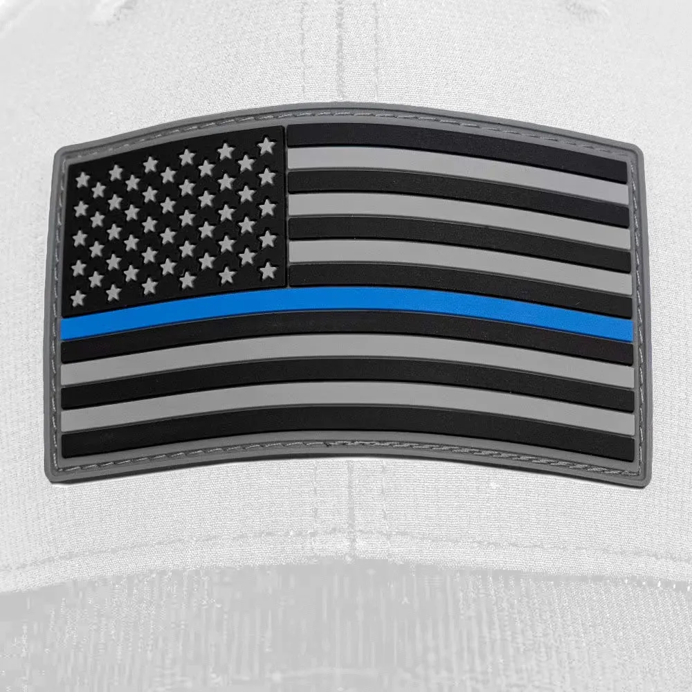 Special Edition Performance Snapback | Blue Line | White