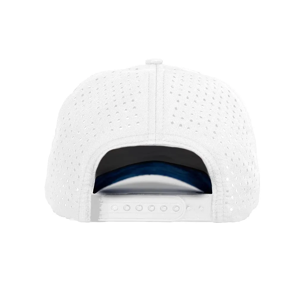 Special Edition Performance Snapback | Blue Line | White